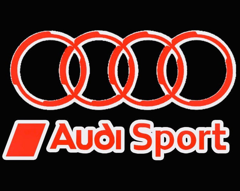 AUDI SPORT LOGO PROJECTOT LIGHTS Nr.30  (quantity 1 = 2 Logo Films /2 door lights）