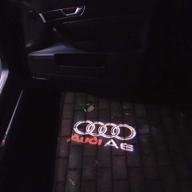 AUDI A6 LOGO PROJECTOT LIGHTS Nr.44 (quantity 1 = 2 Logo Films /2 door lights）