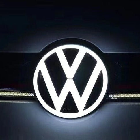 VW   Front Grill Logo LED with dznamic indicator-diameter 【147 mm】black color