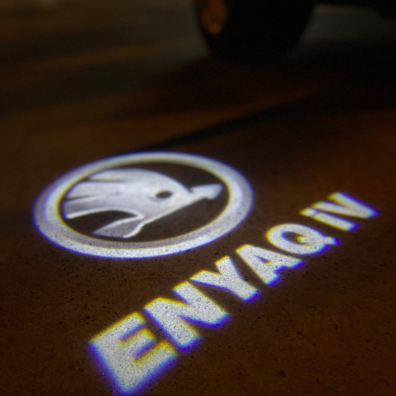 SKODA ENYAQ LOGO PROJECTOT LIGHTS Nr.432 (quantity  1 =  2 Logo Film /  2 door lights)