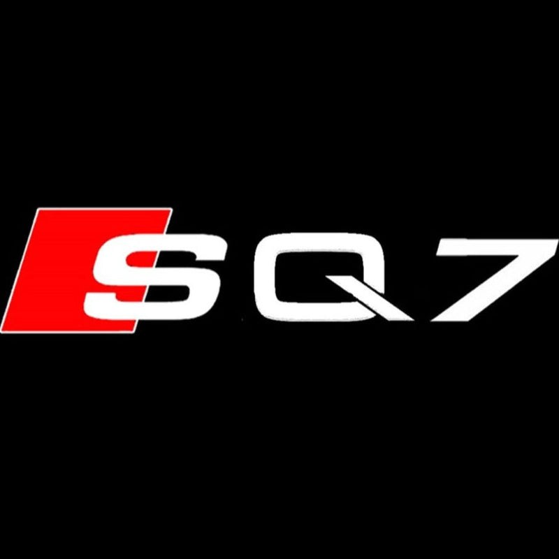 AUDI SQ7 LOGO PROJECTOT LIGHTS Nr.59  (quantity 1 = 2 Logo Films /2 door lights）