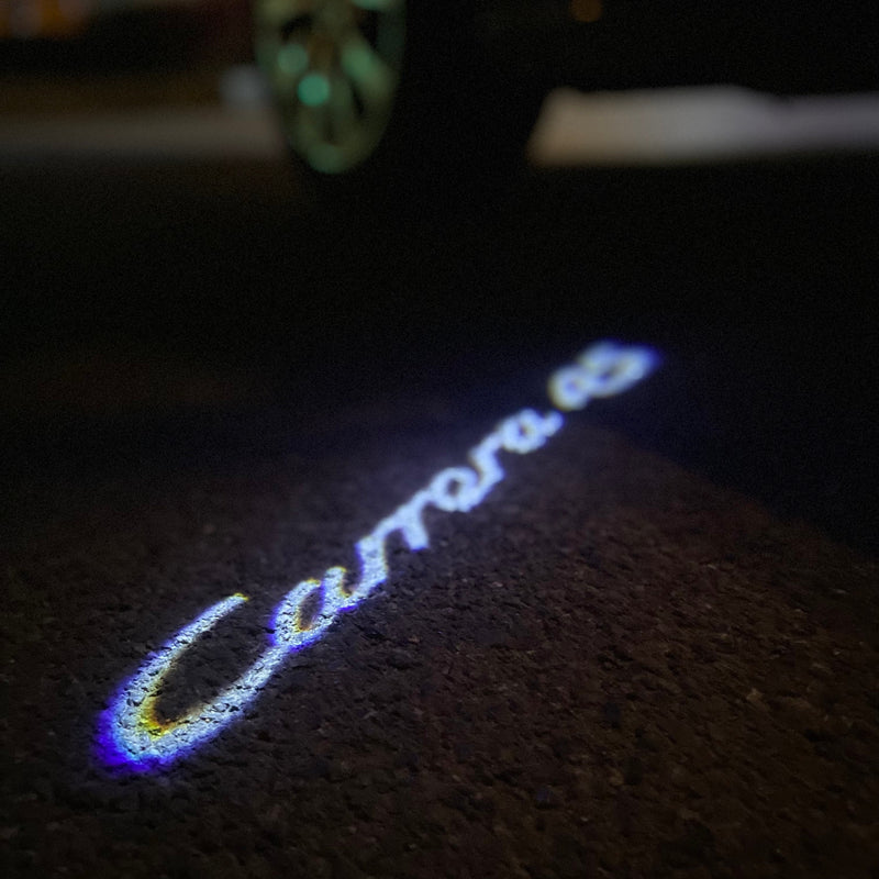 PORSCHE Carrera  LOGO PROJECTOT LIGHTS Nr.8080 (quantity  1 =  2 Logo Film /  2 door lights)