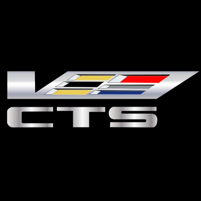 CADILLAC CTS LOGO PROJECTOT LIGHTS Nr.2632 (quantity 1 = 2 Logo Films /2 door lights）