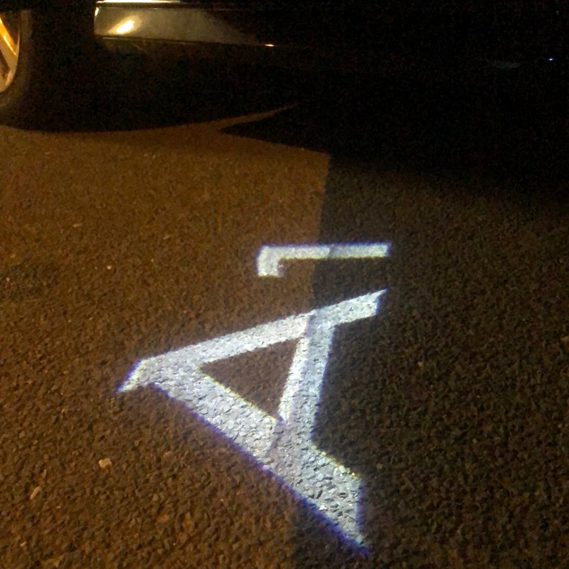 AUDI A1 LOGO PROJECTOT LIGHTS Nr.169  (quantity 1 = 2 Logo Films /2 door lights）