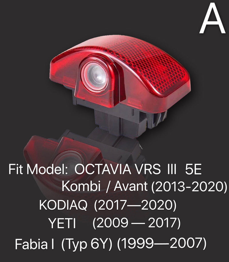 SKODA  Laurin&klement LOGO PROJECTOT LIGHTS Nr.19  (quantity 1 = 2 Logo Films /2 door lights）