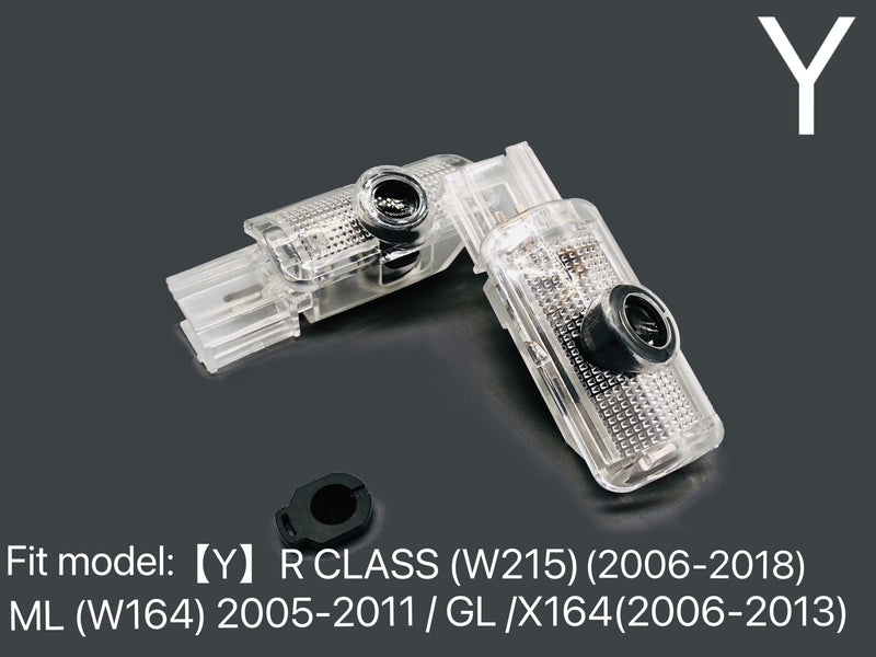 MERCEDES BENZ V12 BTIURBO LOGO PROJECTOT LIGHTS Nr.37 (quantity 1 = 1 sets/2 door lights)