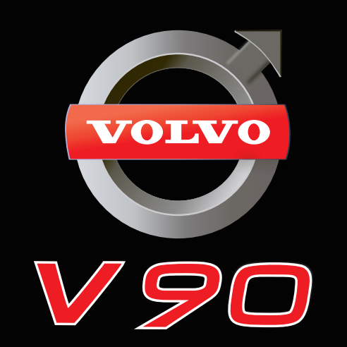 Volvo V 90  LOGO PROJECROTR LIGHTS Nr.48 (quantity  1 =  2 Logo Film /  2 door lights)