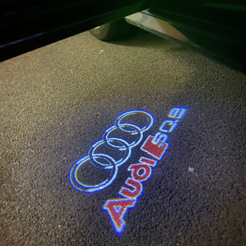 AUDI SQ8 LOGO PROJECTOT LIGHTS Nr.255 (quantity 1 = 2 Logo Films /2 door lights）