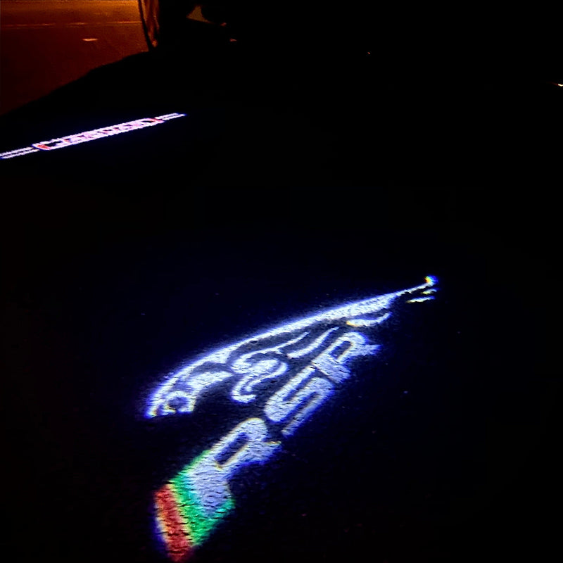 JAGUAR  RSR LOGO PROJECROTR LIGHTS Nr.106  (quantity 1 = 1 sets/2 door lights)