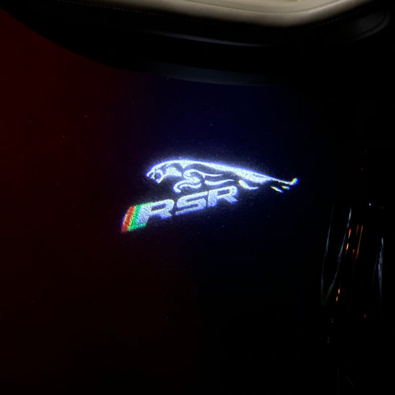 JAGUAR  RSR LOGO PROJECROTR LIGHTS Nr.106  (quantity 1 = 1 sets/2 door lights)