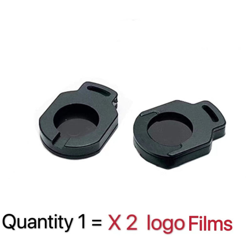 AUDI 4 RINGS LOGO PROJECTOT LIGHTS Nr.04  (quantity 1 = 2 Logo Films /2 door lights）