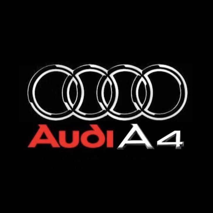 AUDI A4 LOGO PROJECTOT LIGHTS Nr.42  (quantity 1 = 2 Logo Films /2 door lights）