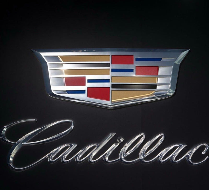 CADILLAC ORIGINAL LOGO PROJECTOT LIGHTS Nr.256  (quantity 1 = 2 Logo Films /2 door lights）