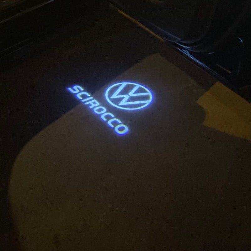 Volkswagen Door lights SCIROCCO  Logo  Nr. 0203 (quantity 1 = 2 Logo Films /2 door lights）