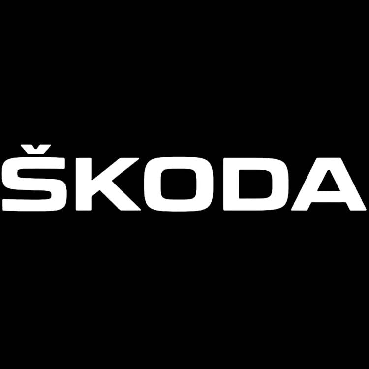 SKODA ORIGINAL LOGO PROJECTOT LIGHTS Nr.89 (quantity  1 =  2 Logo Film /  2 door lights)