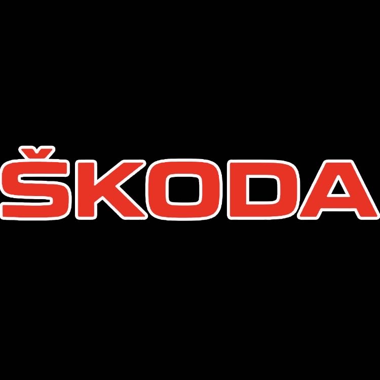 SKODA ORIGINAL LOGO PROJECTOT LIGHTS Nr.40 (quantity  1 =  2 Logo Film /  2 door lights)