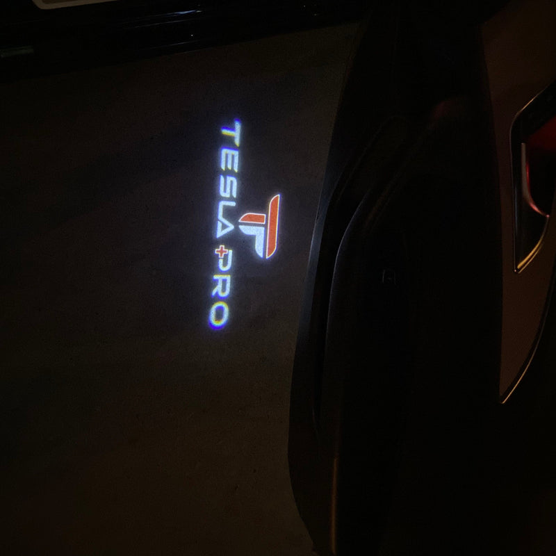 TESLA PRO LOGO PROJECROTR LIGHTS Nr.1530  (quantity  1 =  2 Logo Film /  2 door lights)