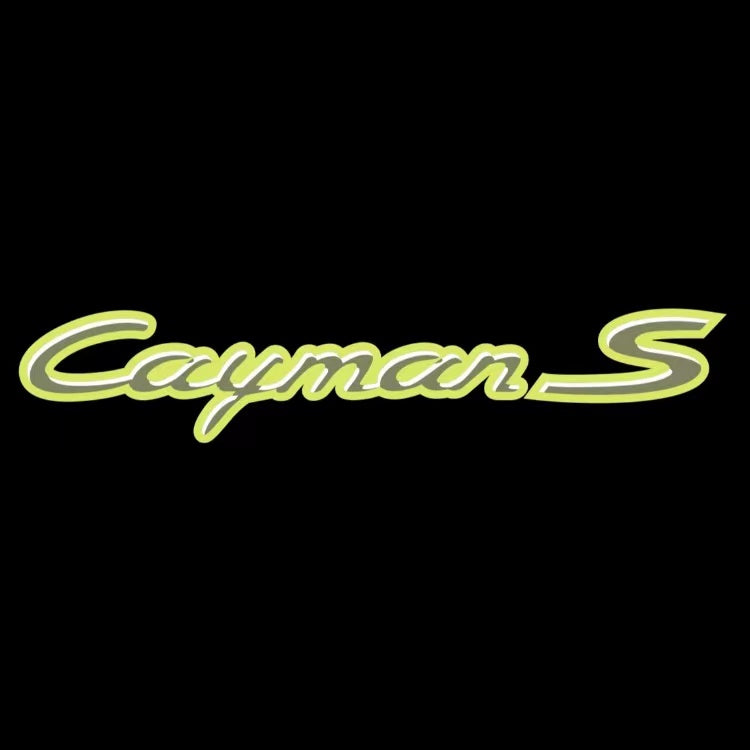 PORSCHE Cayman  LOGO PROJECTOT LIGHTS Nr.8013 (quantity  1 =  2 Logo Film /  2 door lights)