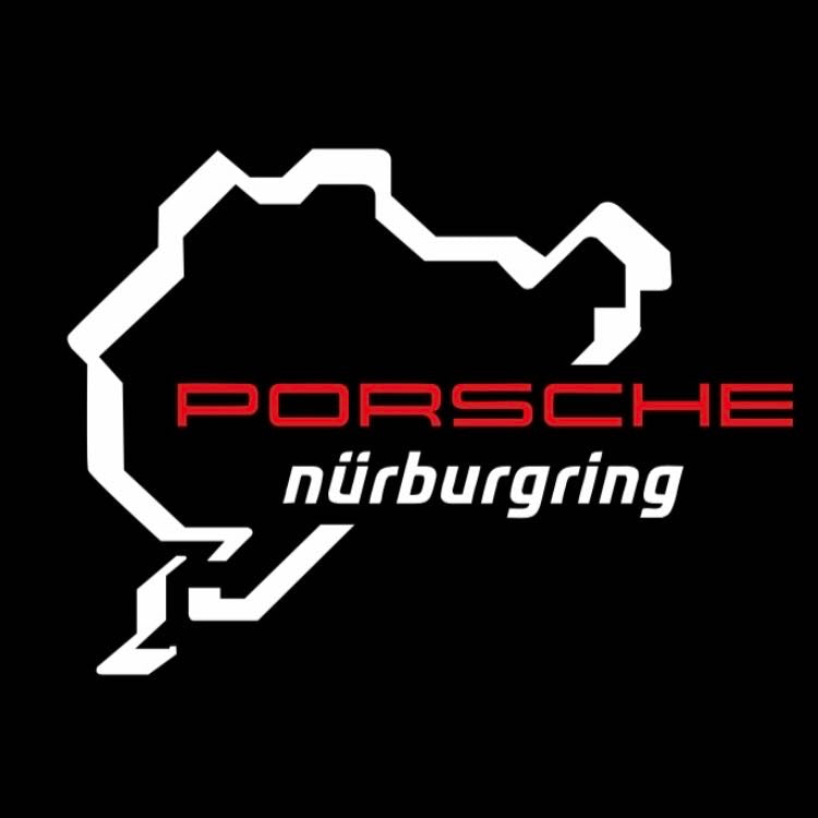 PORSCHE Nürburgring LOGO PROJECTOT LIGHTS Nr.8043 (quantity  1 =  2 Logo Film /  2 door lights)