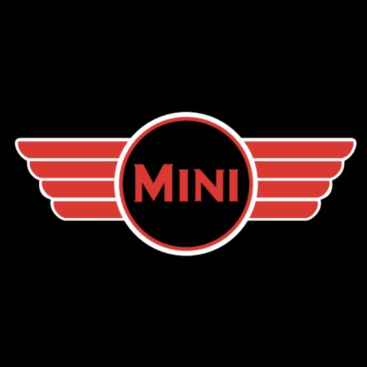 MINI ORIGINAL LOGO PROJECROTR LIGHTS Nr.26 (quantity  1 =  2 Logo Film /  2 door lights)