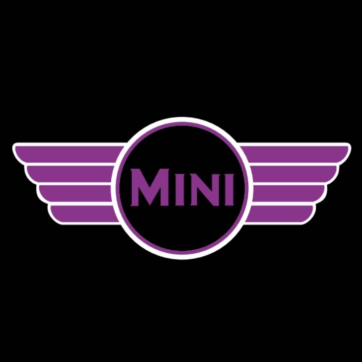 MINI ORIGINAL LOGO PROJECROTR LIGHTS Nr.23 (quantity  1 =  2 Logo Film /  2 door lights)