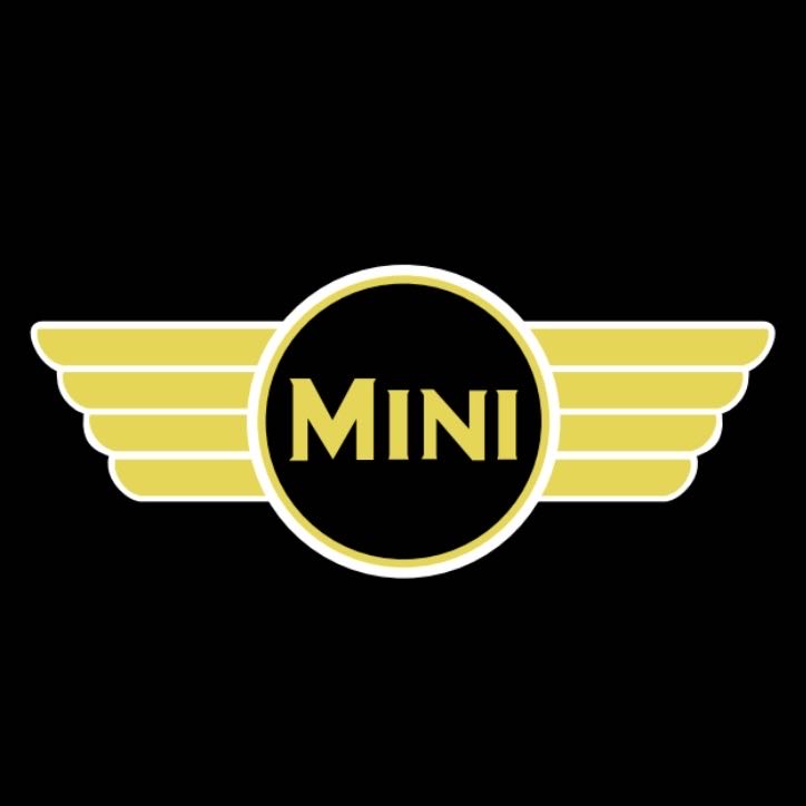 MINI ORIGINAL LOGO PROJECROTR LIGHTS Nr.24 (quantity  1 =  2 Logo Film /  2 door lights)