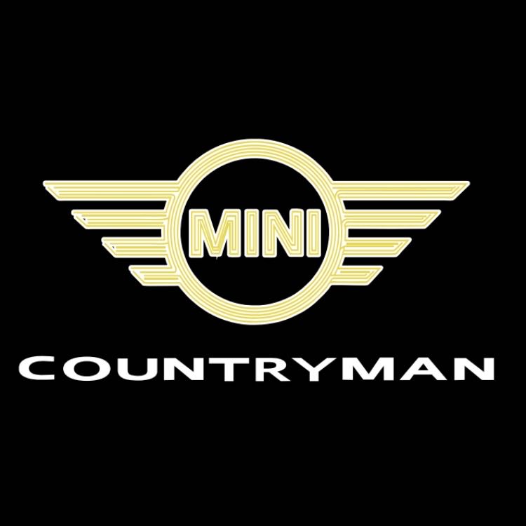 MINI COUNTRYMAN LOGO PROJECROTR LIGHTS Nr.136 (quantity  1 =  2 Logo Film /  2 door lights)