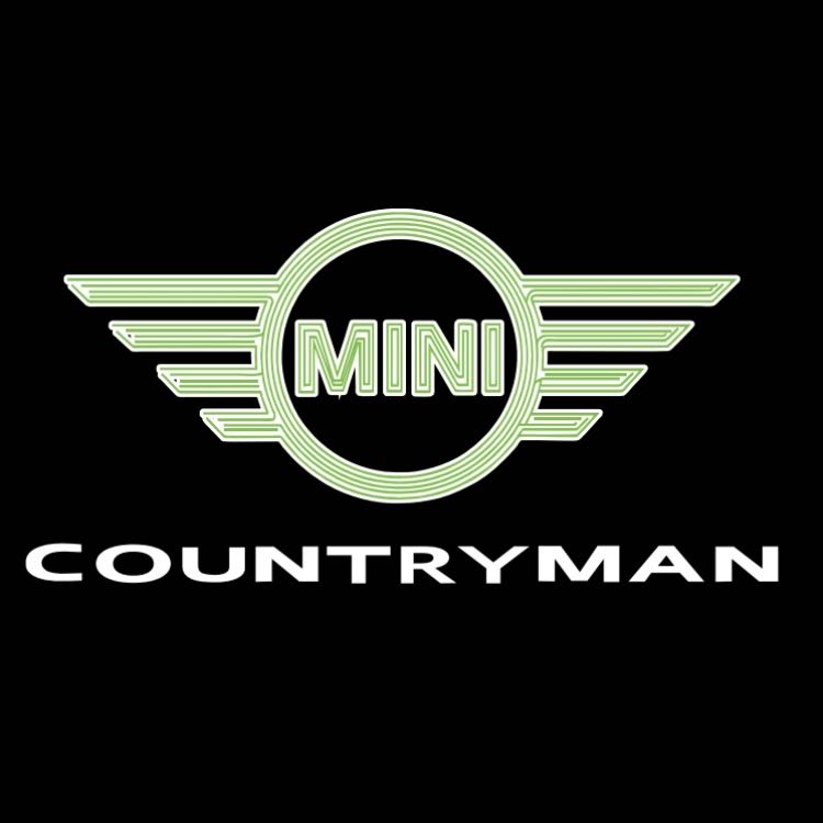 MINI COUNTRYMAN  LOGO PROJECROTR LIGHTS Nr.131 (quantity  1 =  2 Logo Film /  2 door lights)