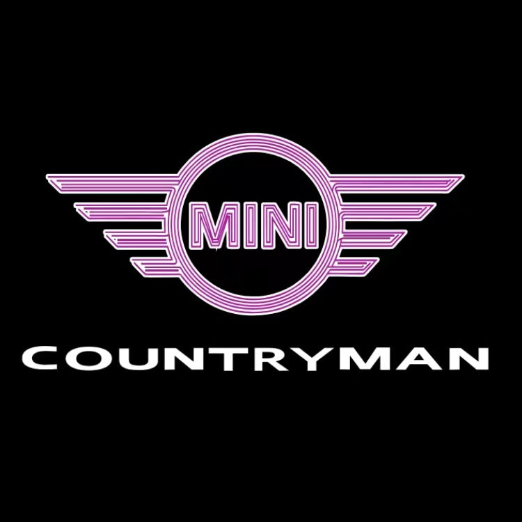 MINI COUNTRYMAN  LOGO PROJECROTR LIGHTS Nr.145 (quantity  1 =  2 Logo Film /  2 door lights)