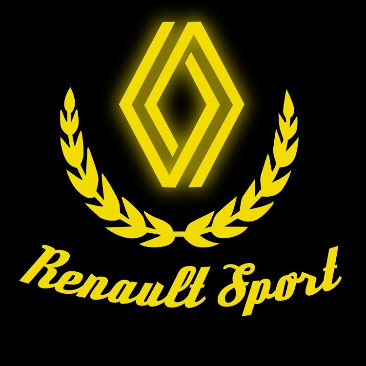 RENAULT ORIGINAL LOGO PROJECTOT LIGHTS Nr.28087(quantity 1 = 2 Logo Films /2 door lights )