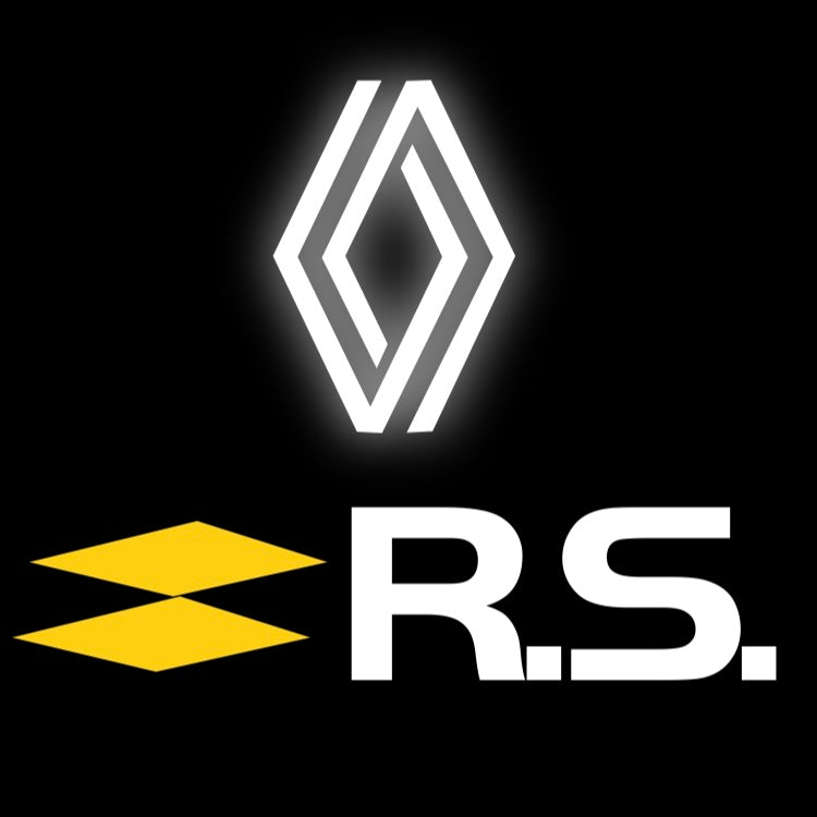 RENAULT RS LOGO PROJECTOT LIGHTS Nr.28085 (quantity 1 = 2 Logo Films /2 door lights )