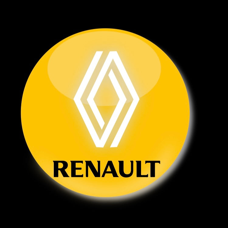 RENAULT ORIGINAL LOGO PROJECTOT LIGHTS Nr.28082 (quantity 1 = 2 Logo Films /2 door lights )