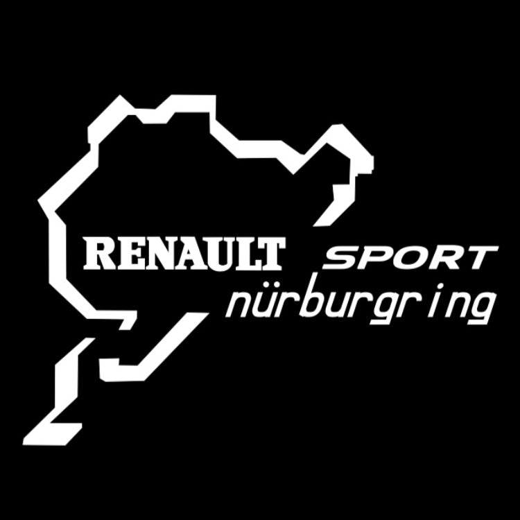 RENAULT  Sport LOGO PROJECTOT LIGHTS Nr.28064(quantity 1 = 2 Logo Films /2 door lights )