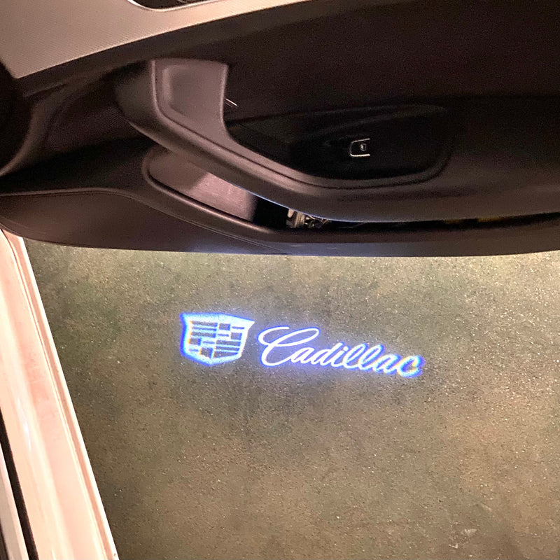 CADILLAC ORIGINAL LOGO PROJECTOT LIGHTS Nr.2654 (quantity 1 = 2 Logo Films /2 door lights）