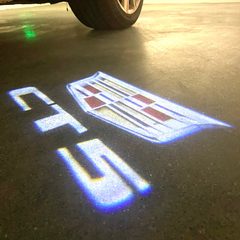 CADILLAC CT5 LOGO PROJECTOT LIGHTS Nr.2641 (quantity 1 = 2 Logo Films /2 door lights）