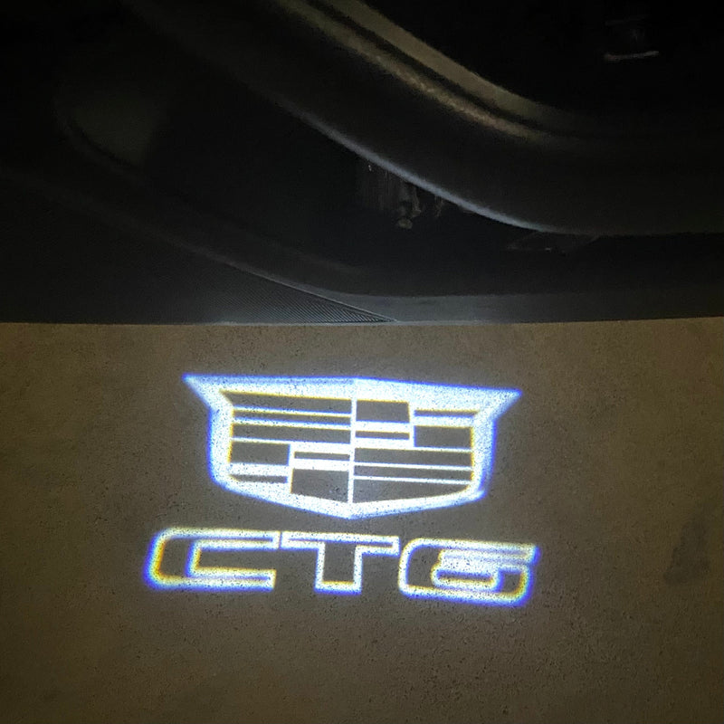 CADILLAC CT6 LOGO PROJECTOT LIGHTS Nr.2660 (quantity 1 = 2 Logo Films /2 door lights）