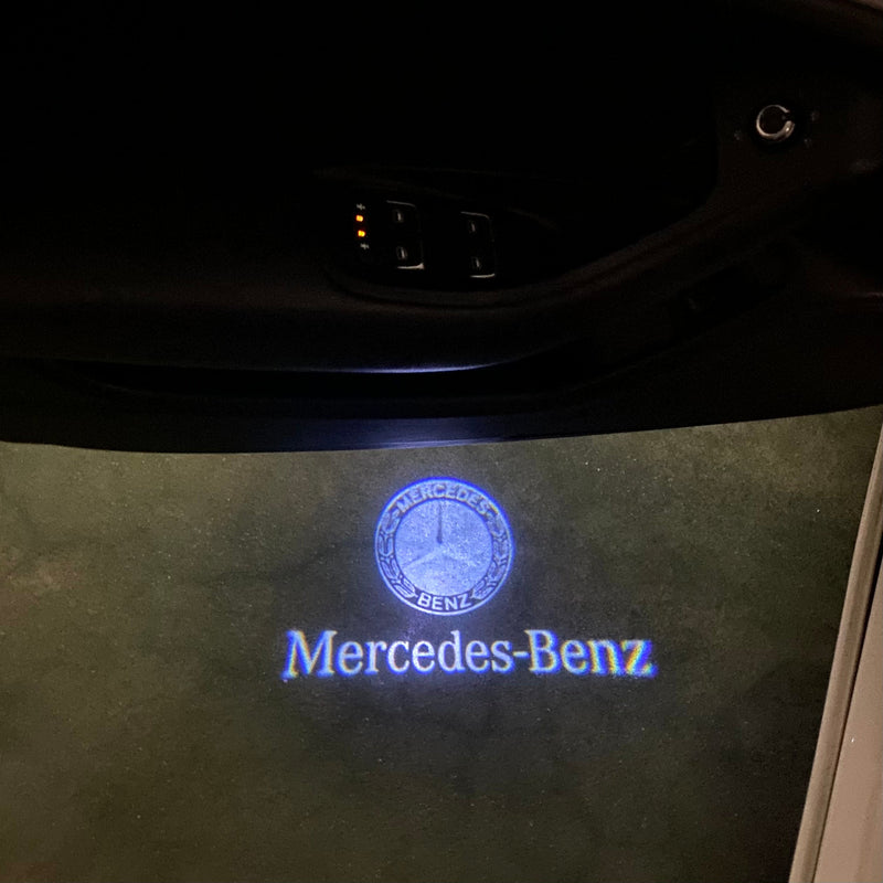 MERCEDES BENZ Original LOGO PROJECTOT LIGHTS Nr.05  (quantity 1 = 1 sets/2 door lights)