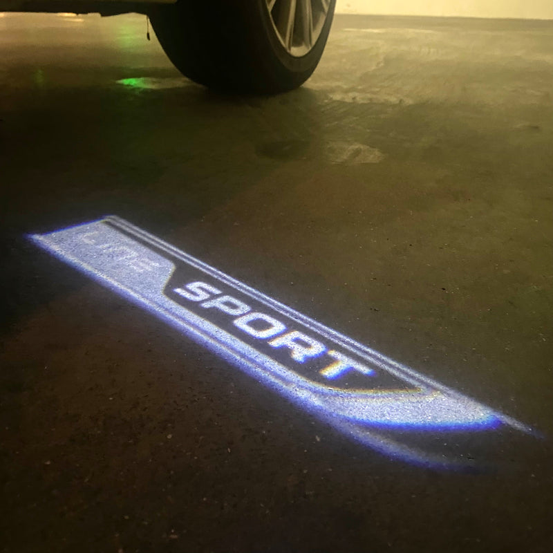 SKODA SPORT LINE LOGO PROJECTOT LIGHTS Nr.67 (quantity  1 =  2 Logo Film /  2 door lights)