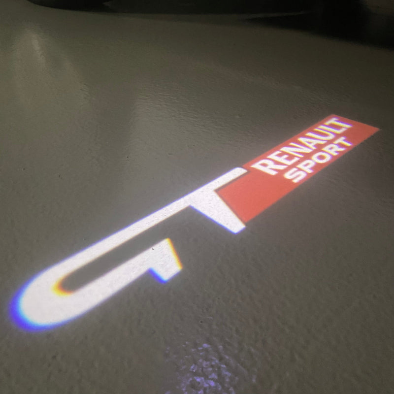 RENAULT GT LOGO PROJECTOT LIGHTS Nr.28078 (quantity 1 = 2 Logo Films /2 door lights )