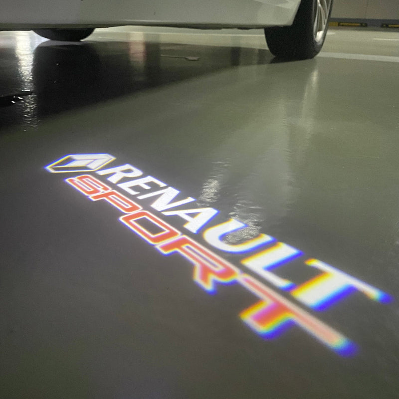 RENAULT  Sport LOGO PROJECTOT LIGHTS Nr.28065 (quantity 1 = 2 Logo Films /2 door lights )