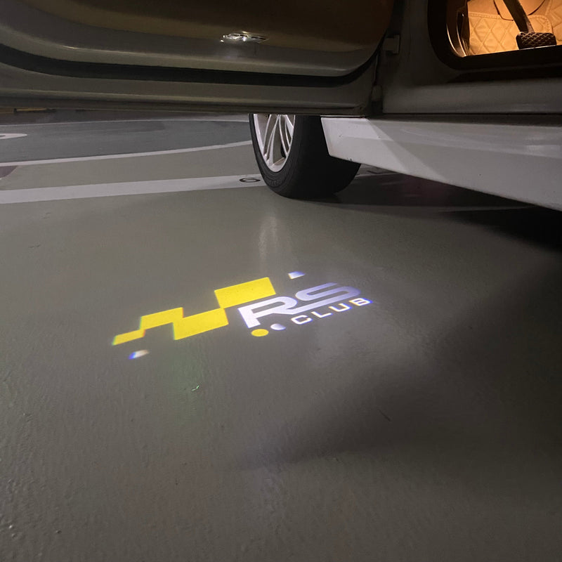 RENAULT RS LOGO PROJECTOT LIGHTS Nr.28081 (quantity 1 = 2 Logo Films /2 door lights )