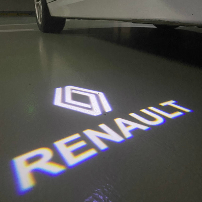 RENAULT ORIGINAL LOGO PROJECTOT LIGHTS Nr.28083 (quantity 1 = 2 Logo Films /2 door lights )