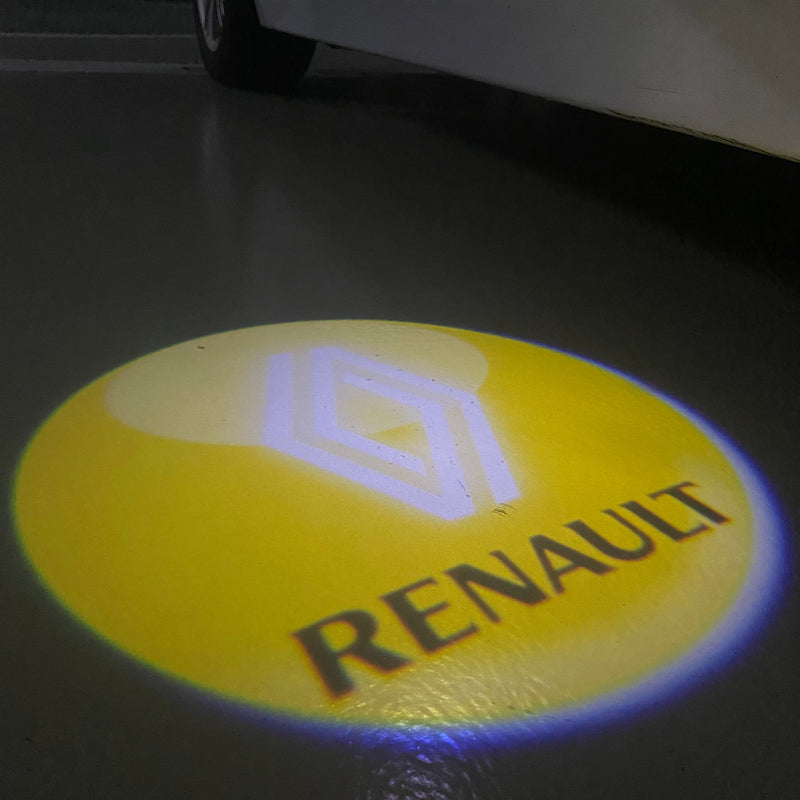 RENAULT ORIGINAL LOGO PROJECTOT LIGHTS Nr.28082 (quantity 1 = 2 Logo Films /2 door lights )