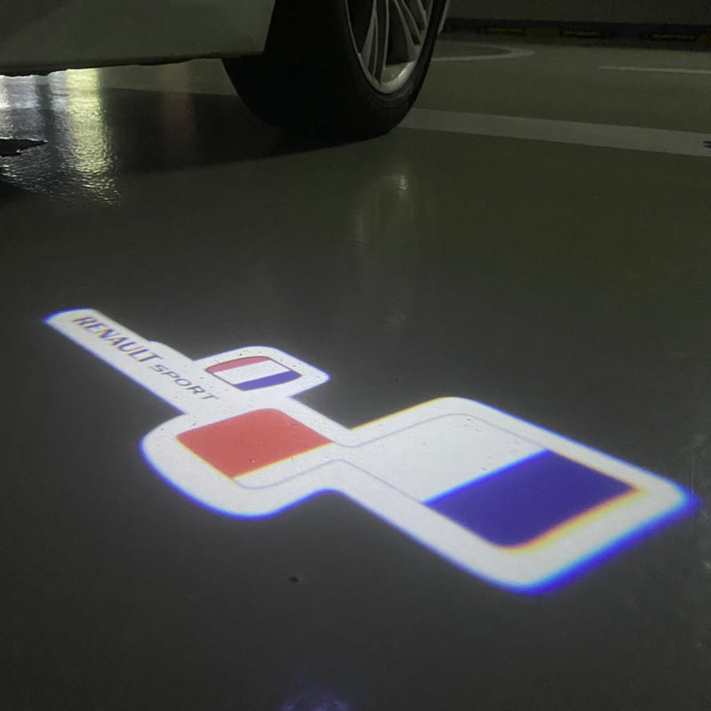 RENAULT  Sport LOGO PROJECTOT LIGHTS Nr.28060 (quantity 1 = 2 Logo Films /2 door lights )