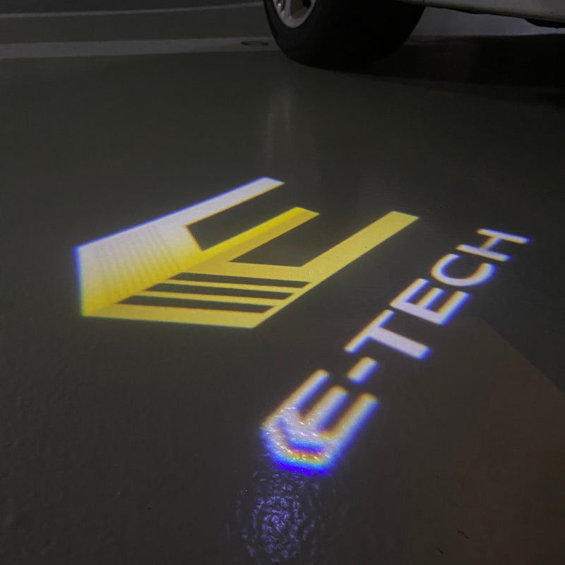 RENAULT E TECH LOGO PROJECTOT LIGHTS Nr.28080 (quantity 1 = 2 Logo Films /2 door lights )