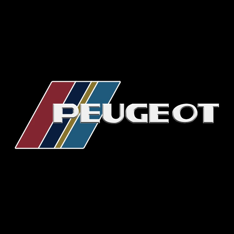 PEUGEOT ORIGINAL LOGO PROJECTOT LIGHTS    (quantity 1 = 2 Logo Films /2 door lights）Nr.30HH18