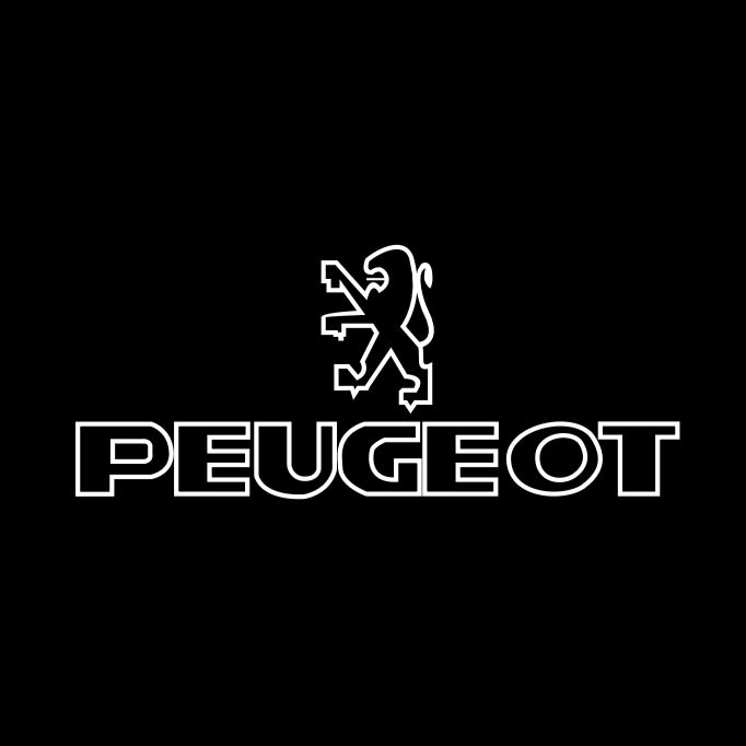 PEUGEOT ORIGINAL LOGO PROJECTOT LIGHTS    (quantity 1 = 2 Logo Films /2 door lights）Nr.30HH08