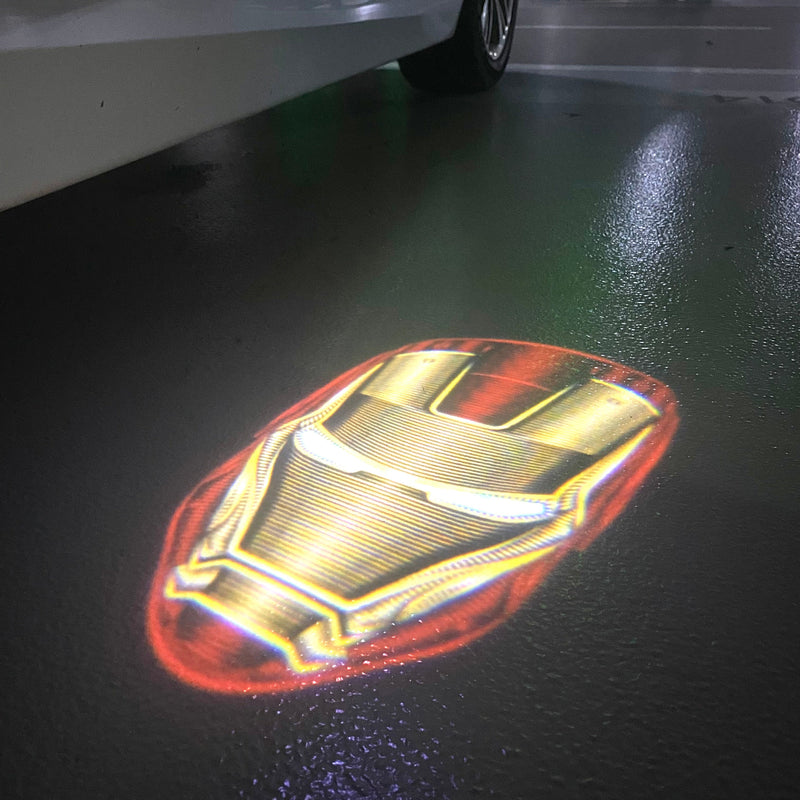 Iron Man Logo door lights Nr.214 (quantity 1 = 2 Logo Films /2 door lights）Marvel Heroes Logo