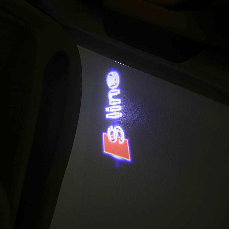 AUDI S LINE LOGO PROJECROTR LIGHTS Nr.11  (quantity 1 = 2 Logo Films /2 door lights）