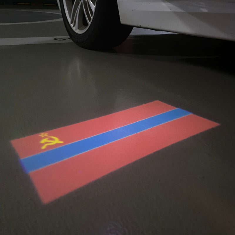 Приднестровская Молдавская Республика  National Flag  logo door lights (quantity 1 = 1 sets / 2 logo film /  Can replace of lights  other logos )